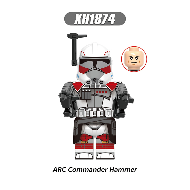 X0333 Star Wars ARC Commander Colt Blitz Havoc Clone Trooper Minifigs Juguetes  Plastic Building Block Bricks Kids Toys