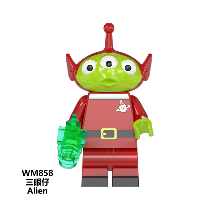 WM6077 Toy Story Christmas Buzz lightyear Woody Jessie Alien Ducky duke caboom minifigures juguetes mini toys building blocks sets Toys for kids