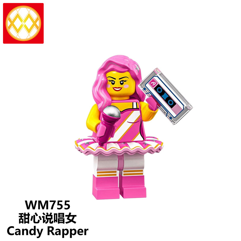 WM6067 Disney Princess series Elsa Anna Lucy candy rapper Lego girl minifigures juguetes mini toys building blocks sets Toys for kids