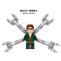 MG0201 Doctor Octopus Marvel Comics Super Villain Hero Otto Gunther Octavius Mini Figures Educational Assemble Mode Building Blocks Kids Gift Toys