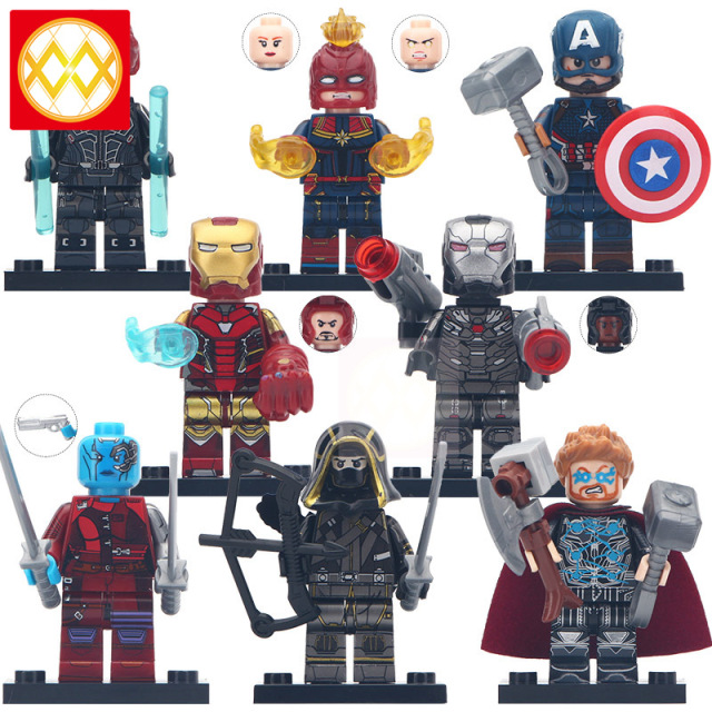 WM6056 DC Marvel superhero Avengers Thor Iron Man Rocket Raccoon War machine black Widow mini figures juguetes mini toys building blocks sets Toys for kids