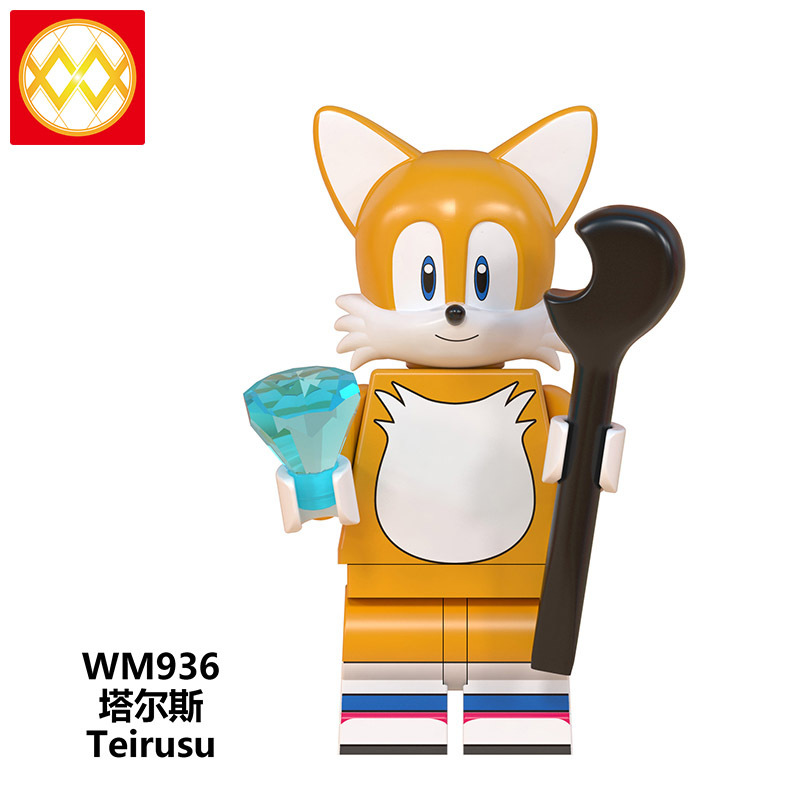 WM6086 Sonic The Hedgehog shadow knuckles minifigures juguetes mini toys building blocks sets Toys for kids