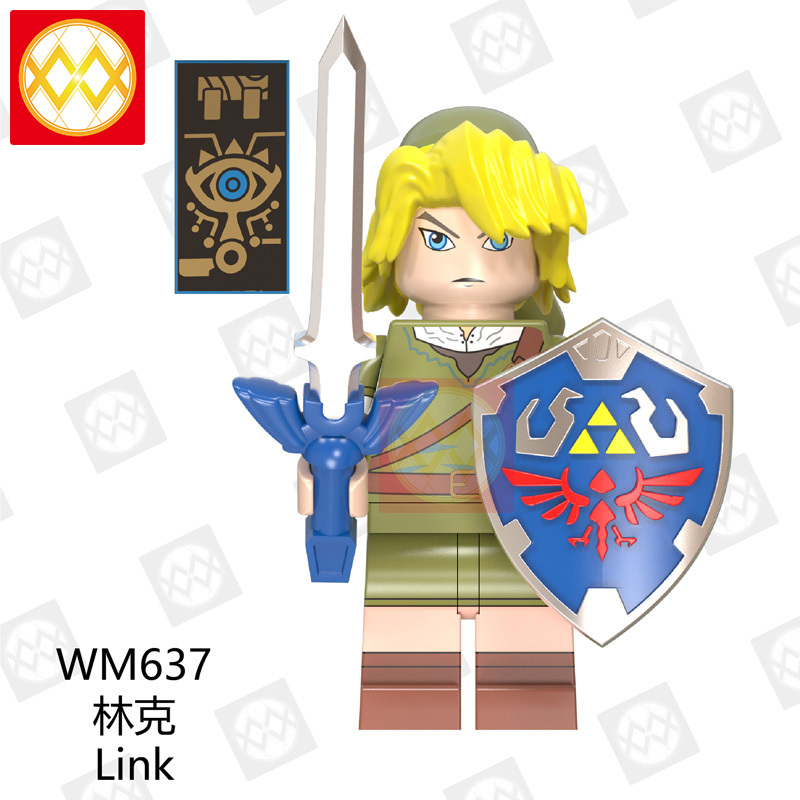 WM6053 Anime The Legend of Zelda Link Princess mini figures juguetes mini toys building blocks sets Toys for kids