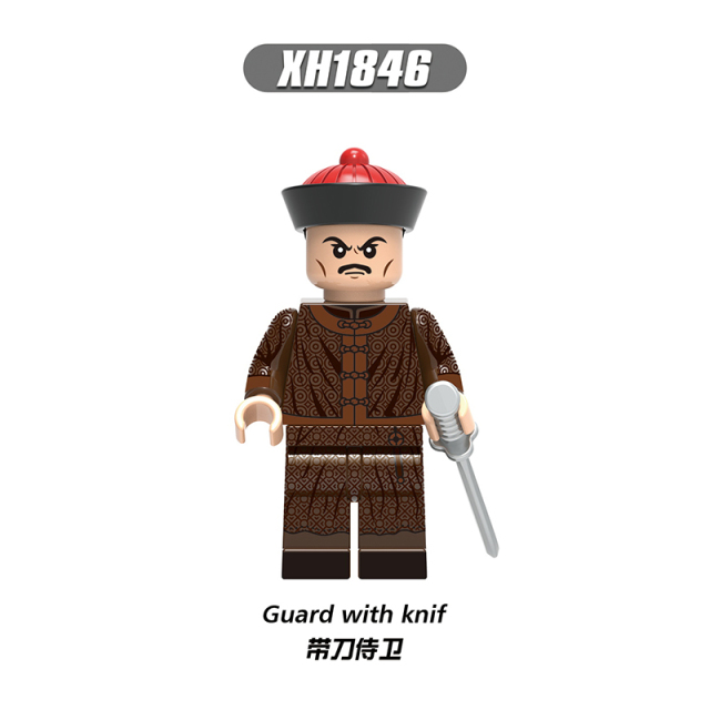 X0329 Military Soldier Beiyang Fleet Green Camp Soldiers Gift  Action Minifigs Building Blocks Kid Toys