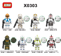 X0303 Star Wars Conor the Clone Trooper Minifigs Juguetes Plastic Building Block Bricks Kids Toys