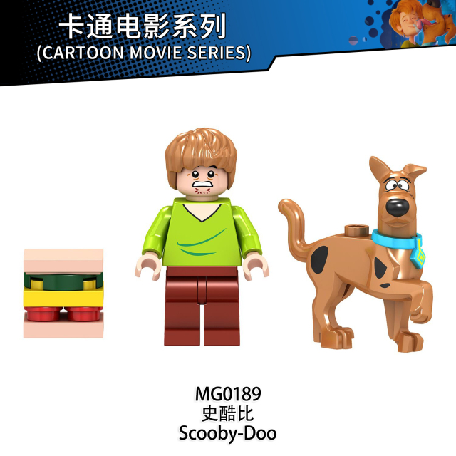MG0189 Scooby-Doo Classic Cartoon Movie Series WM Bricks Minifigures Plastic Construction Educational Building Blocks Gift Toys for Children Juguetes