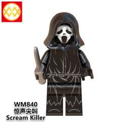 WM6075 Horror series Halloween Michaelmyers Scream killer Billy Jason Freddy mini figures juguetes mini toys building blocks sets Toys for kids