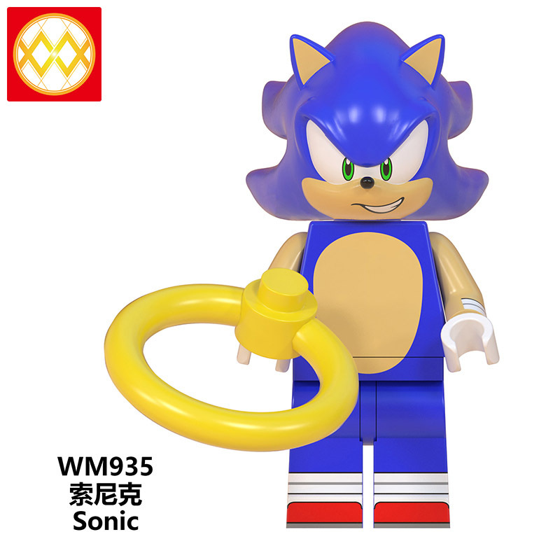 WM6086 Sonic The Hedgehog shadow knuckles minifigures juguetes mini toys building blocks sets Toys for kids