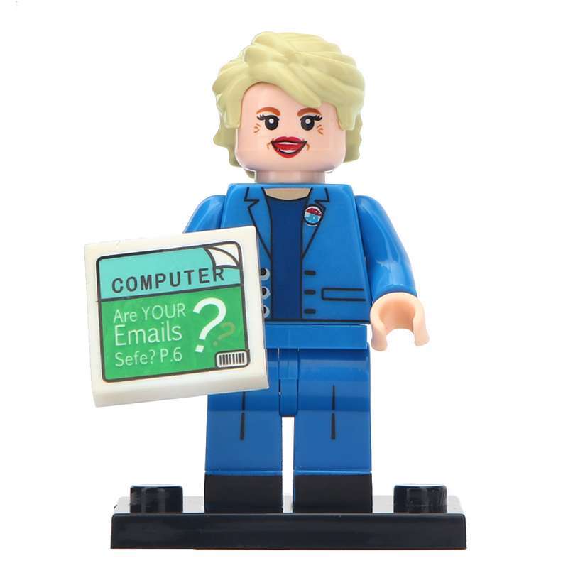 MG0096 Hillary Fisher Celebrity Series Mini Figures Educational Action Model DIY Building Blocks Gift Toys for Children Juguetes