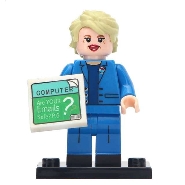 MG0096 Hillary Fisher Celebrity Series Mini Figures Educational Action Model DIY Building Blocks Gift Toys for Children Juguetes