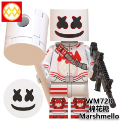 WM6064 Marshmello DJ band singer star minifigures juguetes mini toys building blocks sets Toys for kids