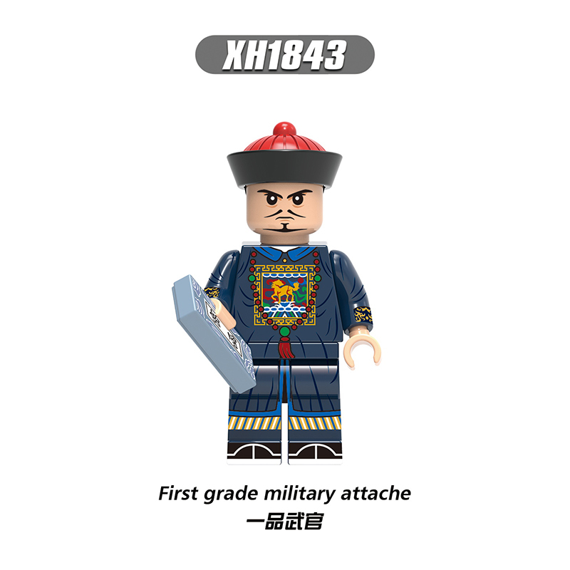 X0329 Military Soldier Beiyang Fleet Green Camp Soldiers Gift  Action Minifigs Building Blocks Kid Toys