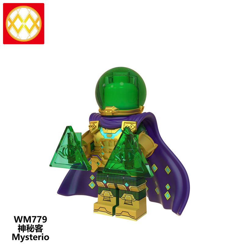 WM6071 DC superhero Spider man miles Gwen Prowler Green goblin mini figures juguetes mini toys building blocks sets Toys for kids