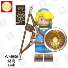 WM6053 Anime The Legend of Zelda Link Princess mini figures juguetes mini toys building blocks sets Toys for kids