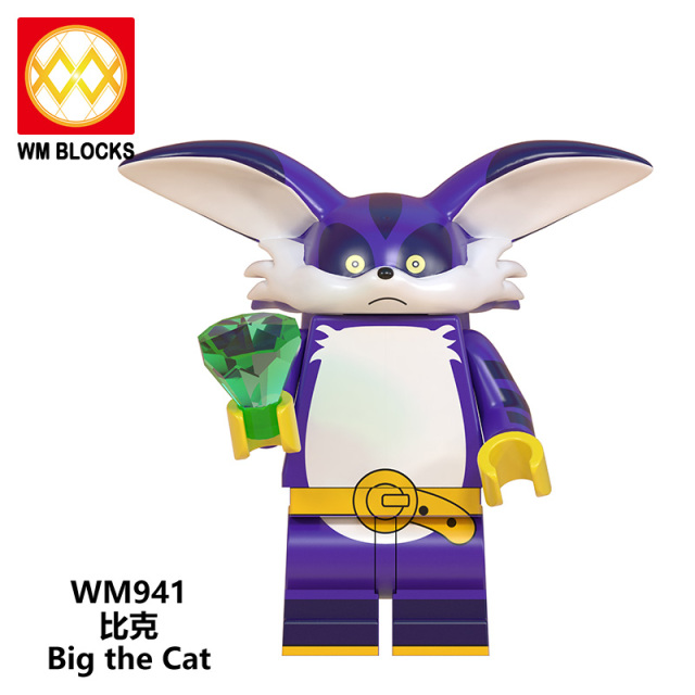WM6087 Sonic The Hedgehog shadow knuckles minifigures juguetes mini toys building blocks sets Toys for kids