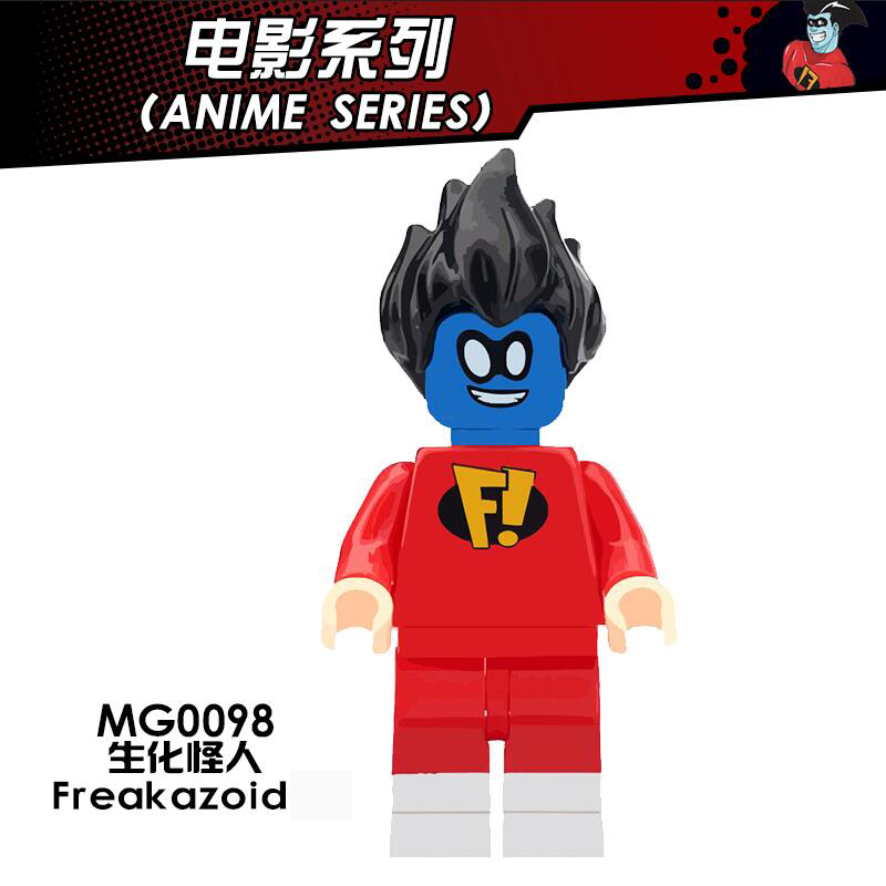 MG9001 Horror Series Vampire Leicester Cupid Freakazoid Little Devil Crook Movie Character Mini Figures Educational Building Blocks for Children Gift Toys