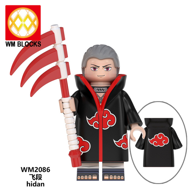 WM6105 Anime Naruto Uchiha obito kakashi sasori pein sasuke mini figures juguetes mini toys building blocks sets Toys for kids