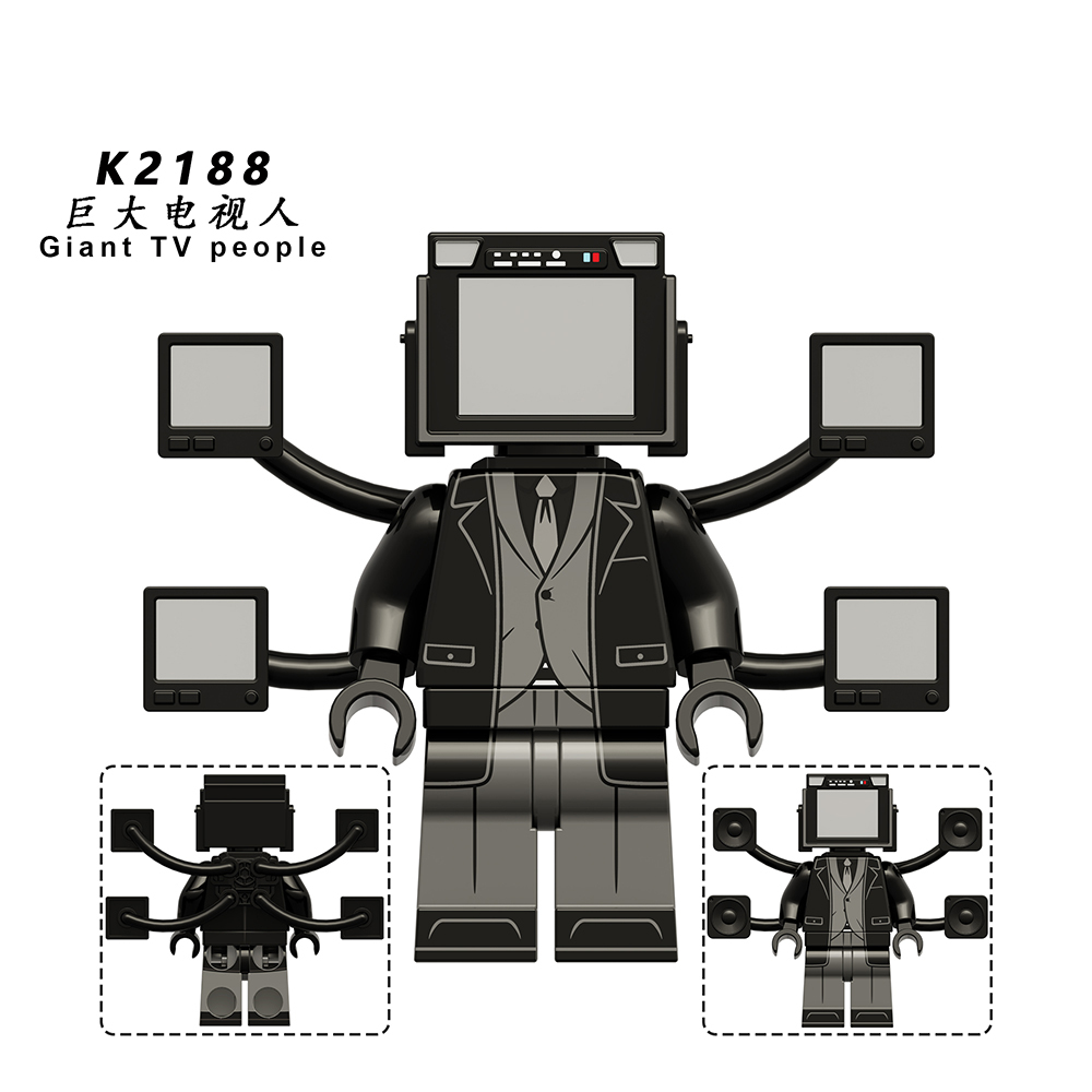 KDL826 Titan Giant TV Man Lightning Titan Man Flight Monitor Gifts Juguetes Skibidi Toilet Game Series Characters Building Blocks Mini Figures Anime Educational Kids Toys For Boys