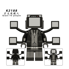 KDL826 Titan Giant TV Man Lightning Titan Man Flight Monitor Gifts Juguetes Skibidi Toilet Game Series Characters Building Blocks Mini Figures Anime Educational Kids Toys For Boys
