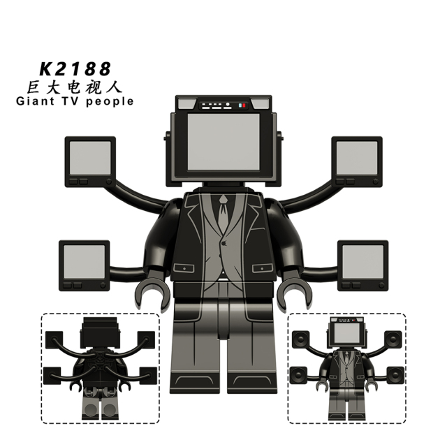 KDL826 Titan Giant TV Man Lightning Titan Man Flight Monitor Gifts Juguetes Skibidi Toilet Game Series Characters Building Blocks Mini Figures Anime Educational Kids Toys For Boys