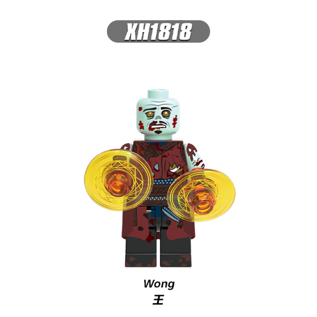 X0325  Marvel Comics Superhero Character Captain America lron Man Falcon Juguetes Plastic Building Block Set Children Toys