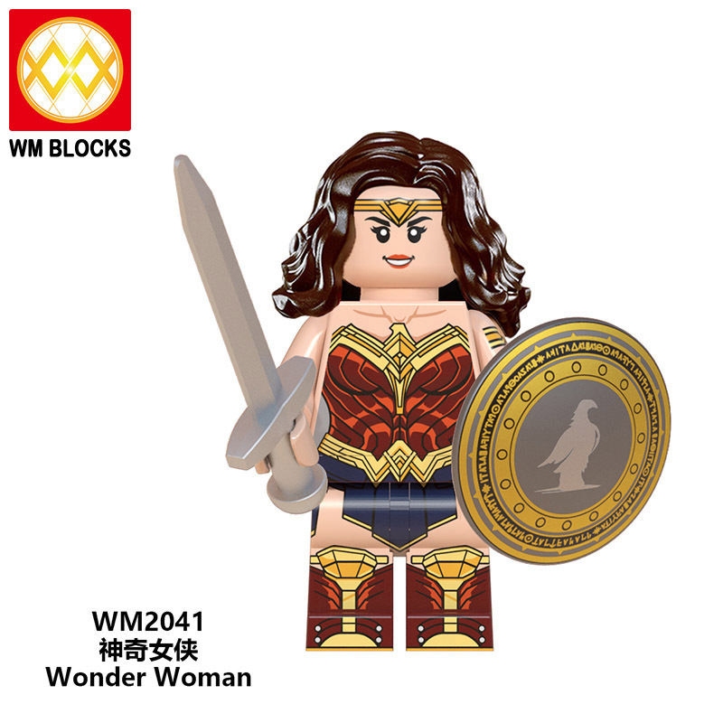 WM6100 DC Marvel superhero Wonder Woman Cheetah Diana Prince Steve Trevor  mini figures juguetes mini toys building blocks sets Toys for kids