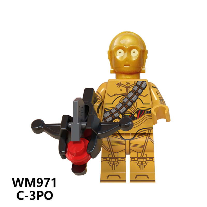 WM6091 Star wars C-3PO Skywalker Tarfful Han solo Paz vizla Luke Palpatine Obi wan mini figures juguetes mini toys building blocks sets Toys for kids
