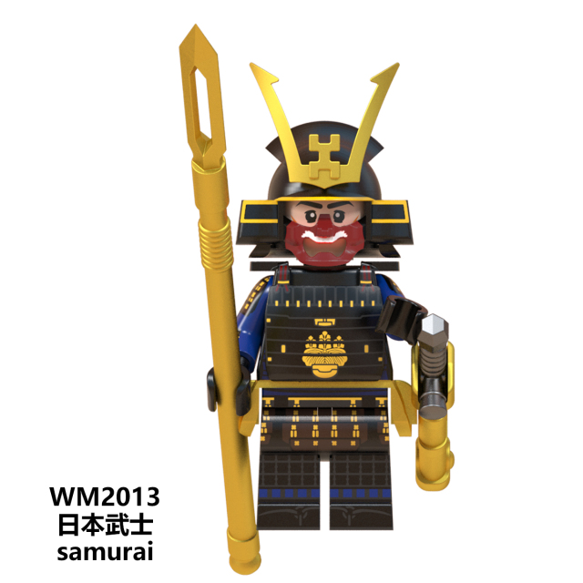 WM6096 Anime Japanese Samurai mini figures juguetes mini toys building blocks sets Toys for kids