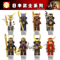 WM6096 Anime Japanese Samurai mini figures juguetes mini toys building blocks sets Toys for kids