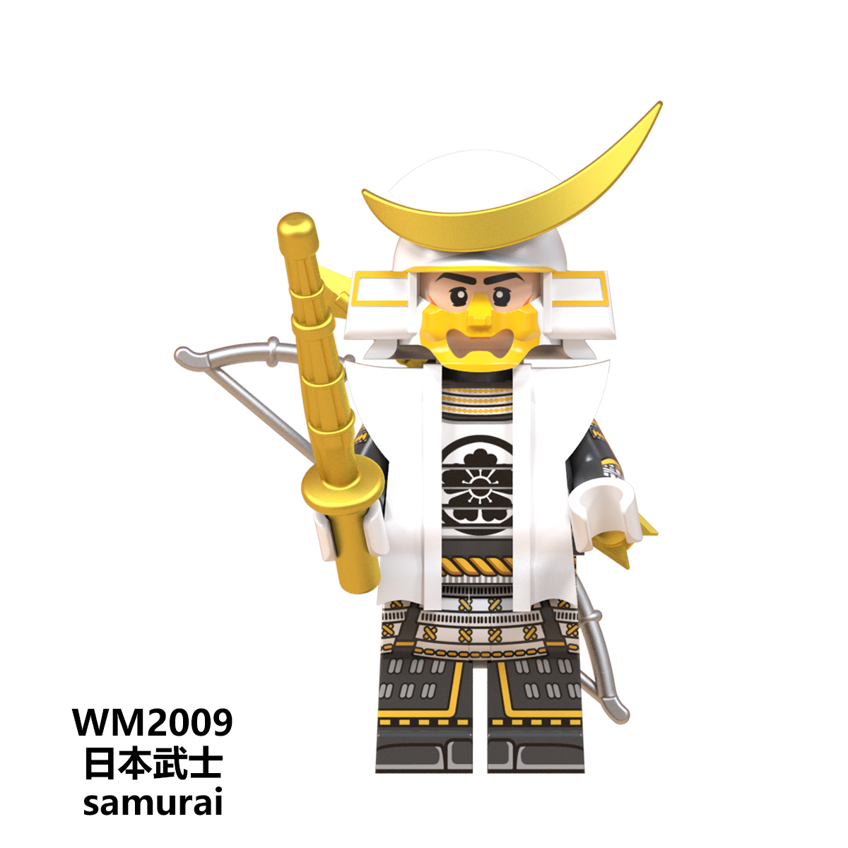 WM6096 Anime Japanese Samurai mini figures juguetes mini toys building blocks sets Toys for kids