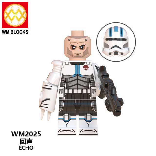 WM6098 Star wars Rex commander Echo Bo Katan Darth maul 501st Legion mini figures juguetes mini toys building blocks sets Toys for kids