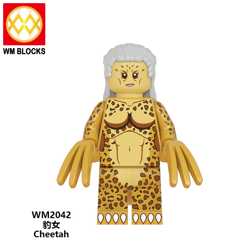 WM6100 DC Marvel superhero Wonder Woman Cheetah Diana Prince Steve Trevor  mini figures juguetes mini toys building blocks sets Toys for kids