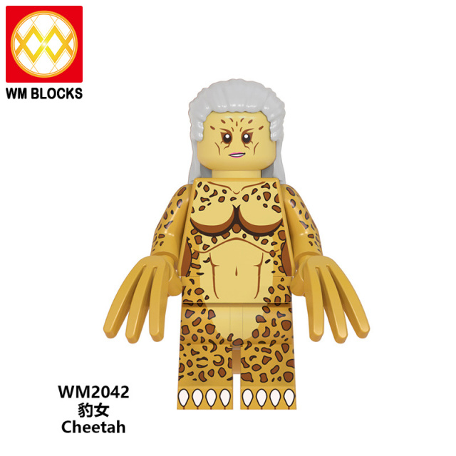 WM6100 DC Marvel superhero Wonder Woman Cheetah Diana Prince Steve Trevor  mini figures juguetes mini toys building blocks sets Toys for kids
