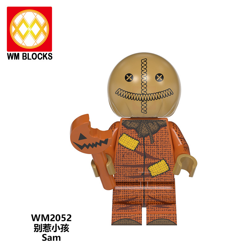 WM6101 Horror series Halloween Jack Chainsaw killer Jason Sam Elvira Pyramid Head Nurse mini figures juguetes mini toys building blocks sets Toys for kids