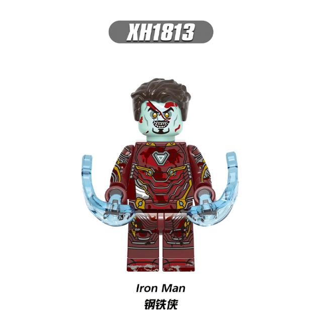 X0325  Marvel Comics Superhero Character Captain America lron Man Falcon Juguetes Plastic Building Block Set Children Toys
