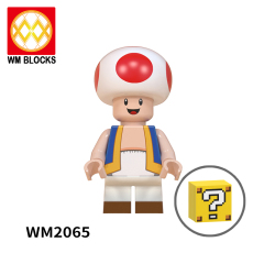 WM6103 Super Mario Kinopio Luigi Koopa Wario Princess Peach Yoshi Waluigi mini figures juguetes mini toys building blocks sets Toys for kids
