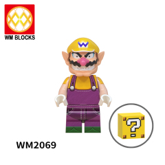 WM6103 Super Mario Kinopio Luigi Koopa Wario Princess Peach Yoshi Waluigi mini figures juguetes mini toys building blocks sets Toys for kids