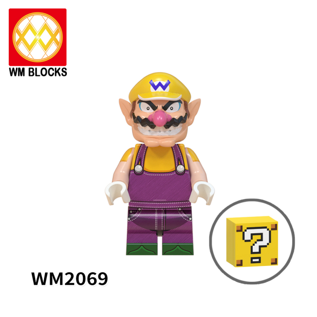 WM6103 Super Mario Kinopio Luigi Koopa Wario Princess Peach Yoshi Waluigi mini figures juguetes mini toys building blocks sets Toys for kids