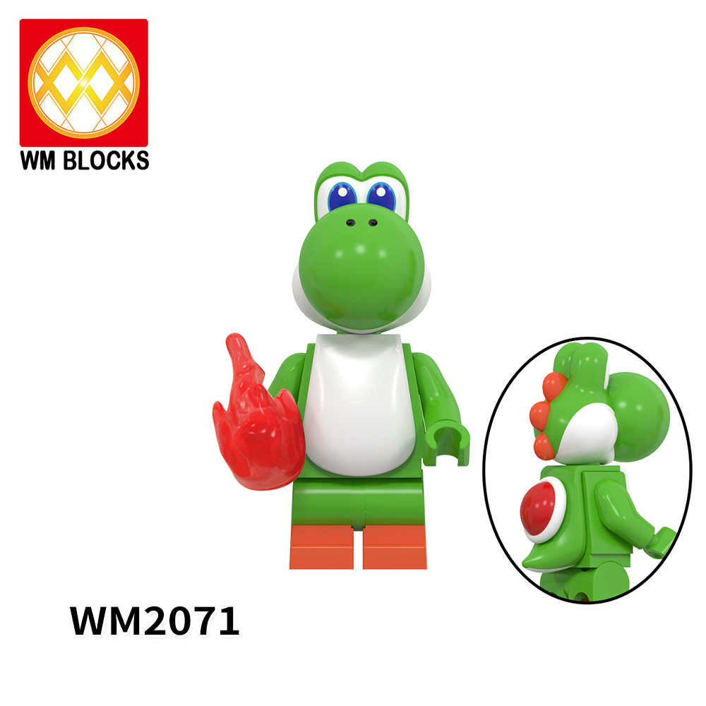 WM6103 Super Mario Kinopio Luigi Koopa Wario Princess Peach Yoshi Waluigi mini figures juguetes mini toys building blocks sets Toys for kids