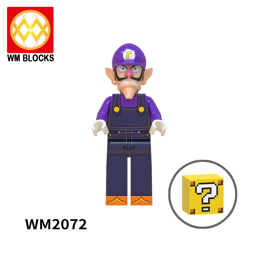 WM6103 Super Mario Kinopio Luigi Koopa Wario Princess Peach Yoshi Waluigi mini figures juguetes mini toys building blocks sets Toys for kids