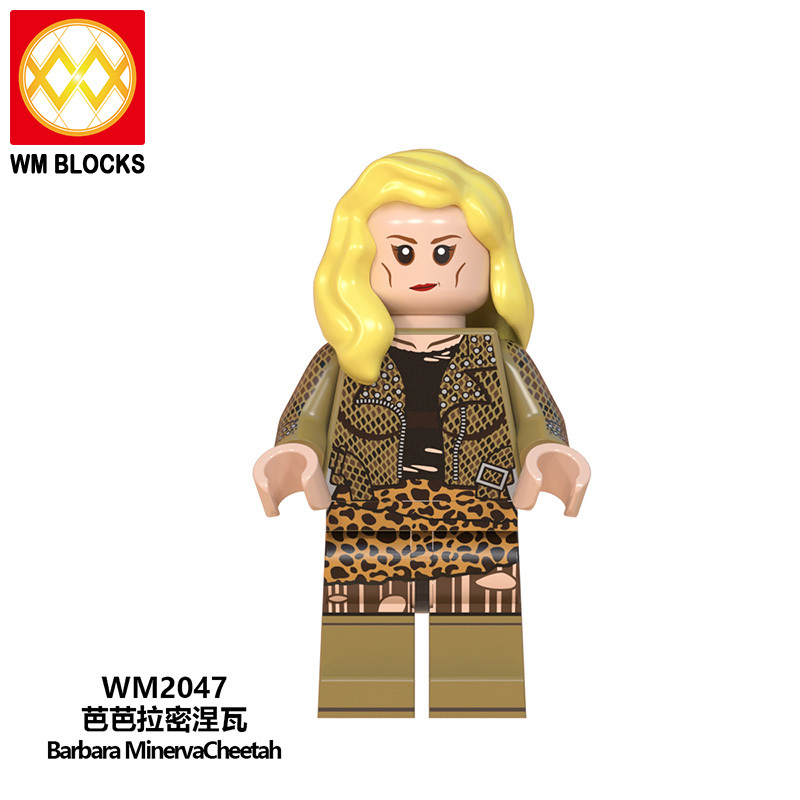 WM6100 DC Marvel superhero Wonder Woman Cheetah Diana Prince Steve Trevor  mini figures juguetes mini toys building blocks sets Toys for kids
