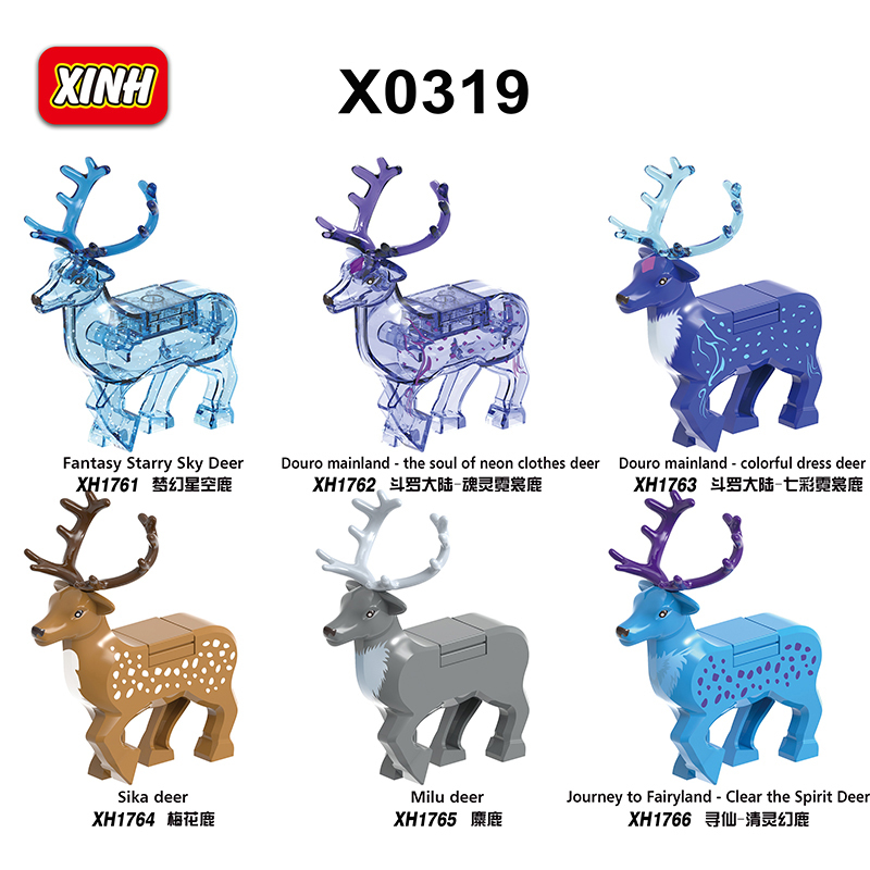 X0310 Game  Figures Douro Mainland Journey To Fairyland Deer Plastic Mini Building Block Sets Educational Kids Toys