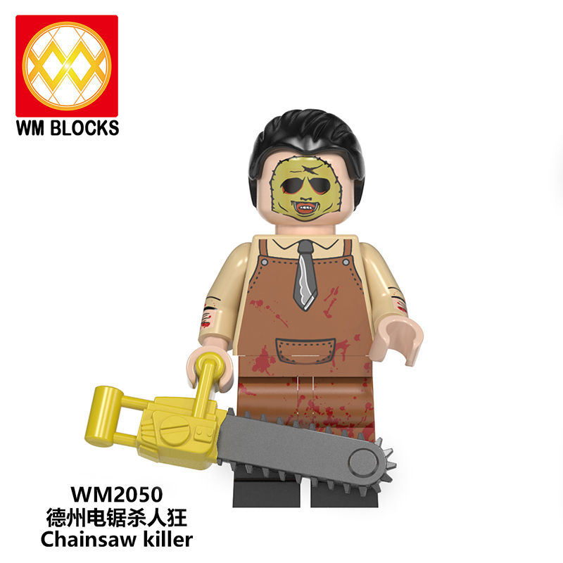 WM6101 Horror series Halloween Jack Chainsaw killer Jason Sam Elvira Pyramid Head Nurse mini figures juguetes mini toys building blocks sets Toys for kids