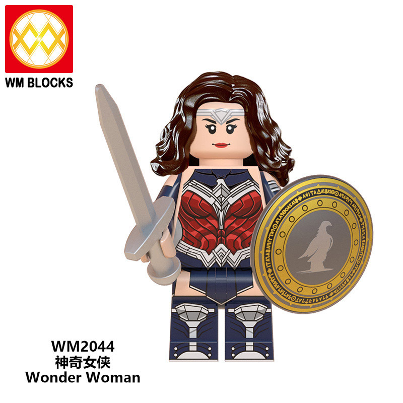 WM6100 DC Marvel superhero Wonder Woman Cheetah Diana Prince Steve Trevor  mini figures juguetes mini toys building blocks sets Toys for kids