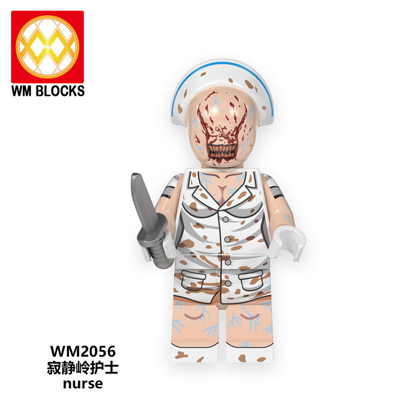WM6101 Horror series Halloween Jack Chainsaw killer Jason Sam Elvira Pyramid Head Nurse mini figures juguetes mini toys building blocks sets Toys for kids