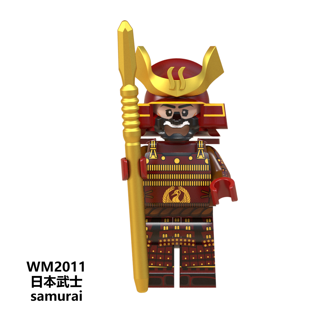 WM6096 Anime Japanese Samurai mini figures juguetes mini toys building blocks sets Toys for kids