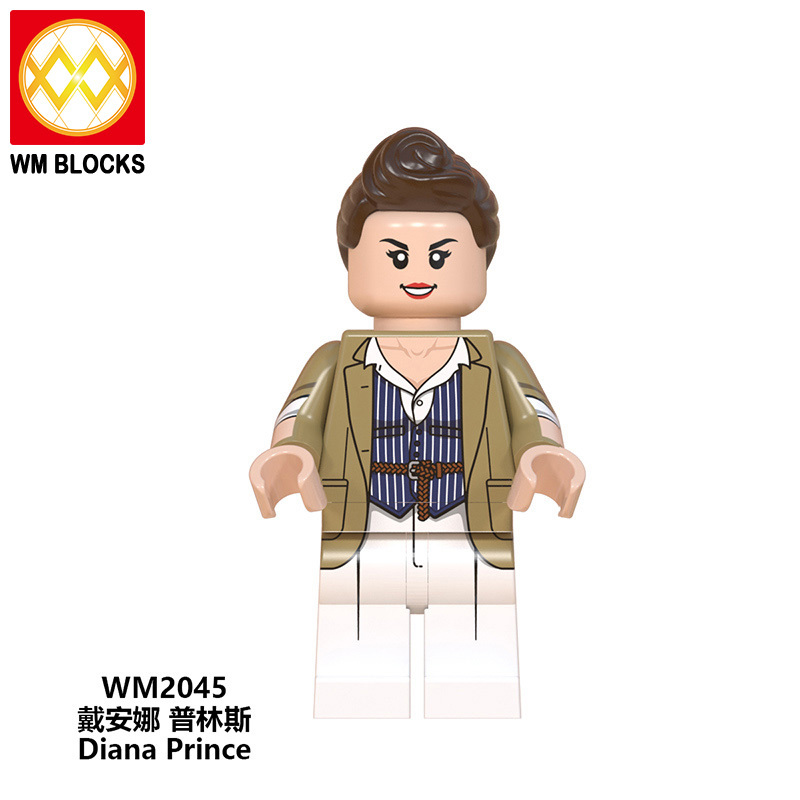 WM6100 DC Marvel superhero Wonder Woman Cheetah Diana Prince Steve Trevor  mini figures juguetes mini toys building blocks sets Toys for kids