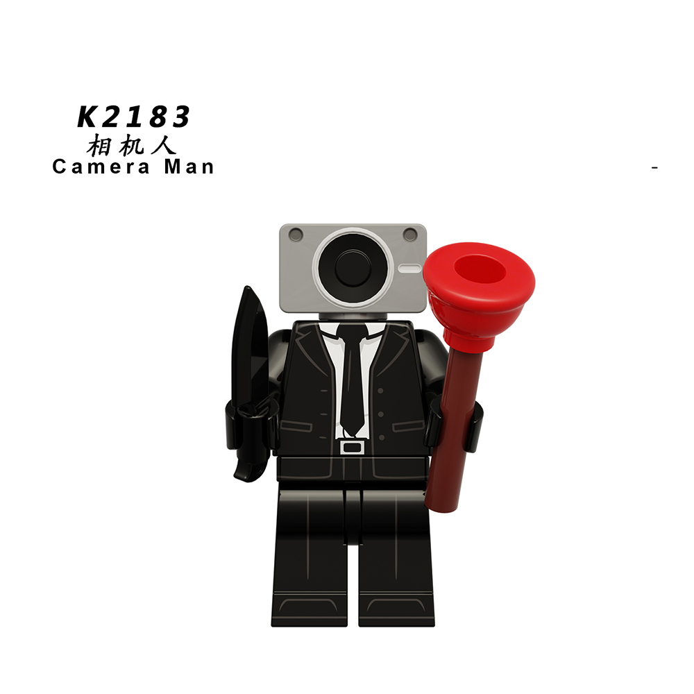 KDL825 Skibidi Toilet Game Series Characters UFO Suspended Humanoid Toilet Man Camera Man Building Blocks Mini Figures Educational Kids Gift Toys