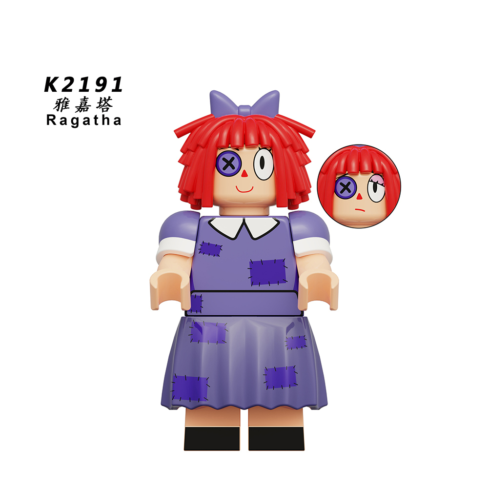 KDL827 The Amazing Digital Circus Gangle Pomni Ragatha Jax Caine Kaufmo Zooble Kinger Figures Anime Educational Building Blocks Mini Gift Toys for Kids