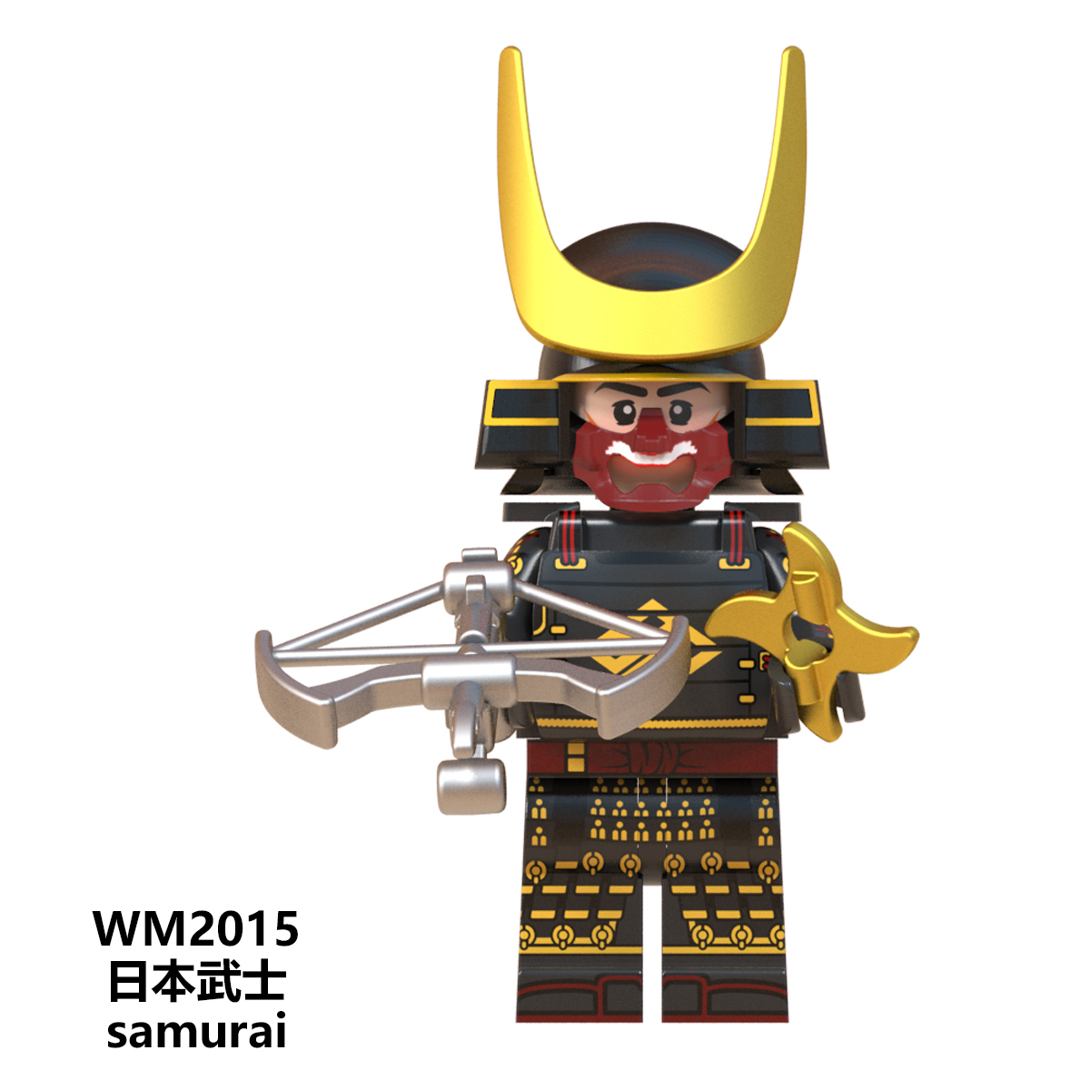 WM6096 Anime Japanese Samurai mini figures juguetes mini toys building blocks sets Toys for kids
